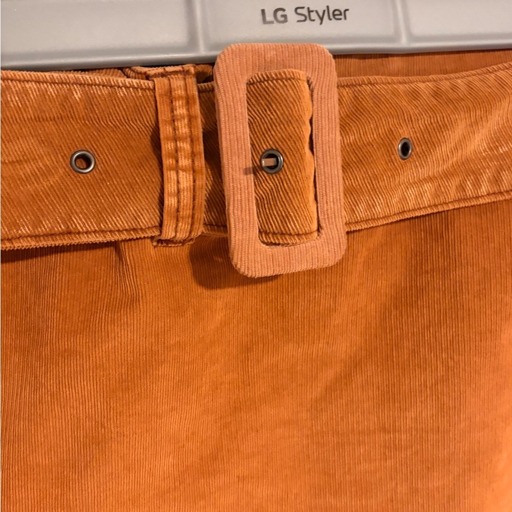 Free People courduroy Mini Skirt with Belt - Picture 2 of 5